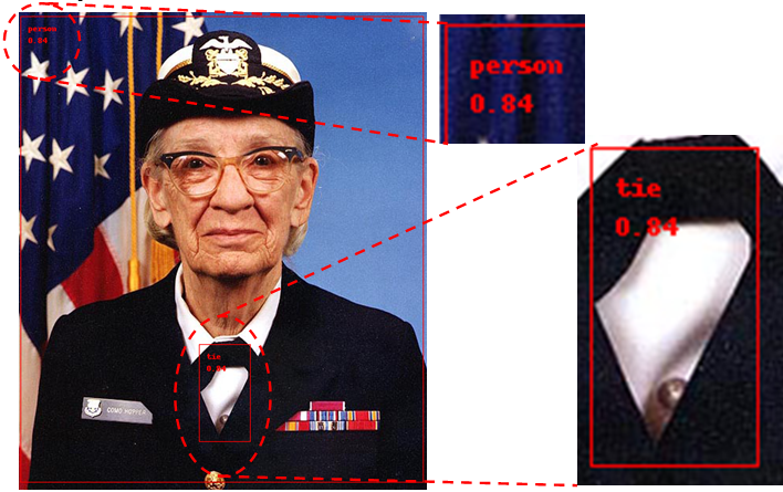 Processed photo of Grace Hopper