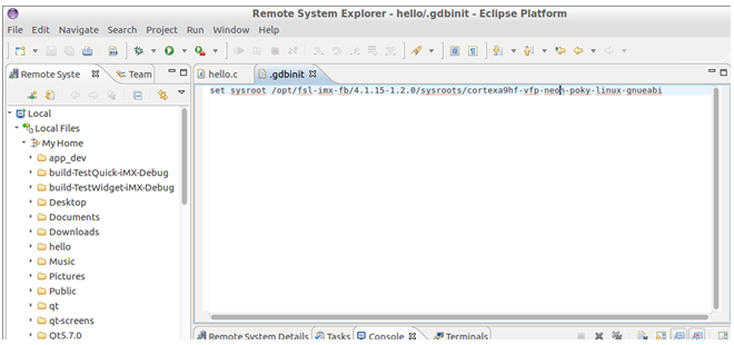 Eclipse - GDB command file
