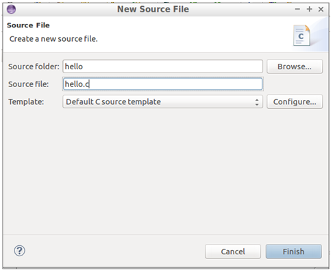 Eclipse - New source file