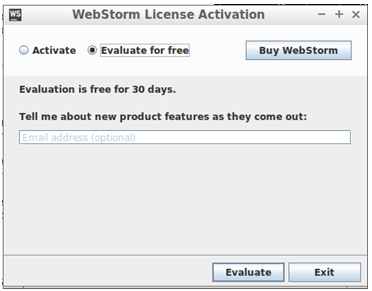 updating webstorm removed license