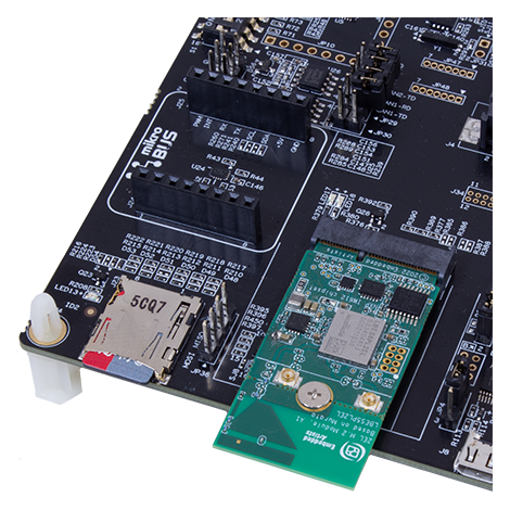 M.2 module inserted into E-connector