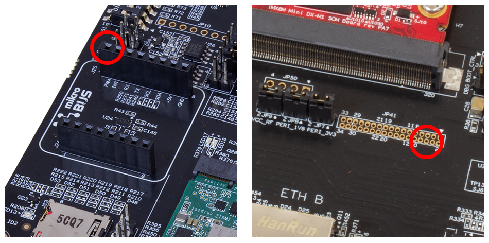 PWM available on J25 or JP41