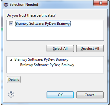 Eclipse - Brainwy Software PyDev