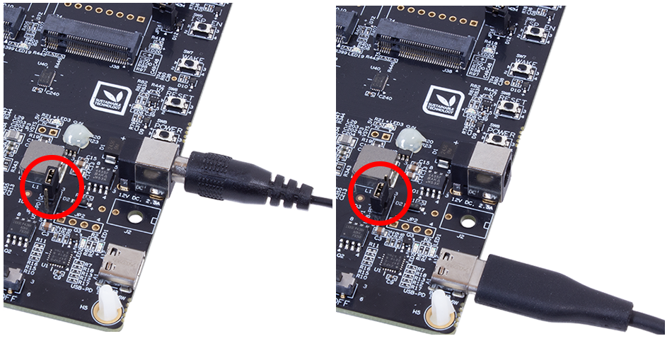 RZ/G3E SOM Kit powering