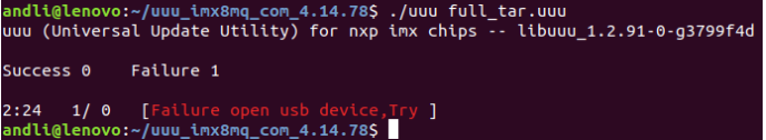 Failure to open usb device on Ubuntu